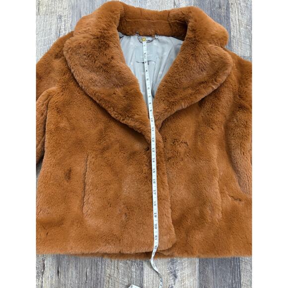 Soia & Kyo Faux Fur Coat Jacket Size Medium - Picture 2 of 8